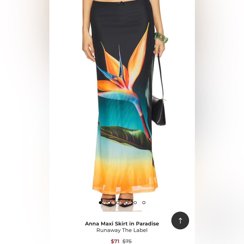 Anna Maxi Skirt in Paradise from Revolve. Brand: Runaway The Label. Size S.